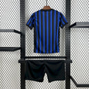 Conjunto Kit Infantil Inter de Milão Home 2025/26 - Nike Torcedor - Preta/Azul