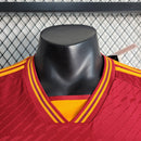 Camisa Roma Home 2023/24 - Adidas Jogador Masculina - Vermelha/Laranja