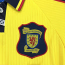 Camisa Seleção Escócia Away 1996\98 - Umbro Retrô Masculina - Amarela/Preta