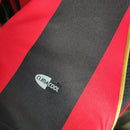 Camisa Manga Longa Milan  Home 2006/07 - Adidas  Retrô Masculina - Vermelha/Preta