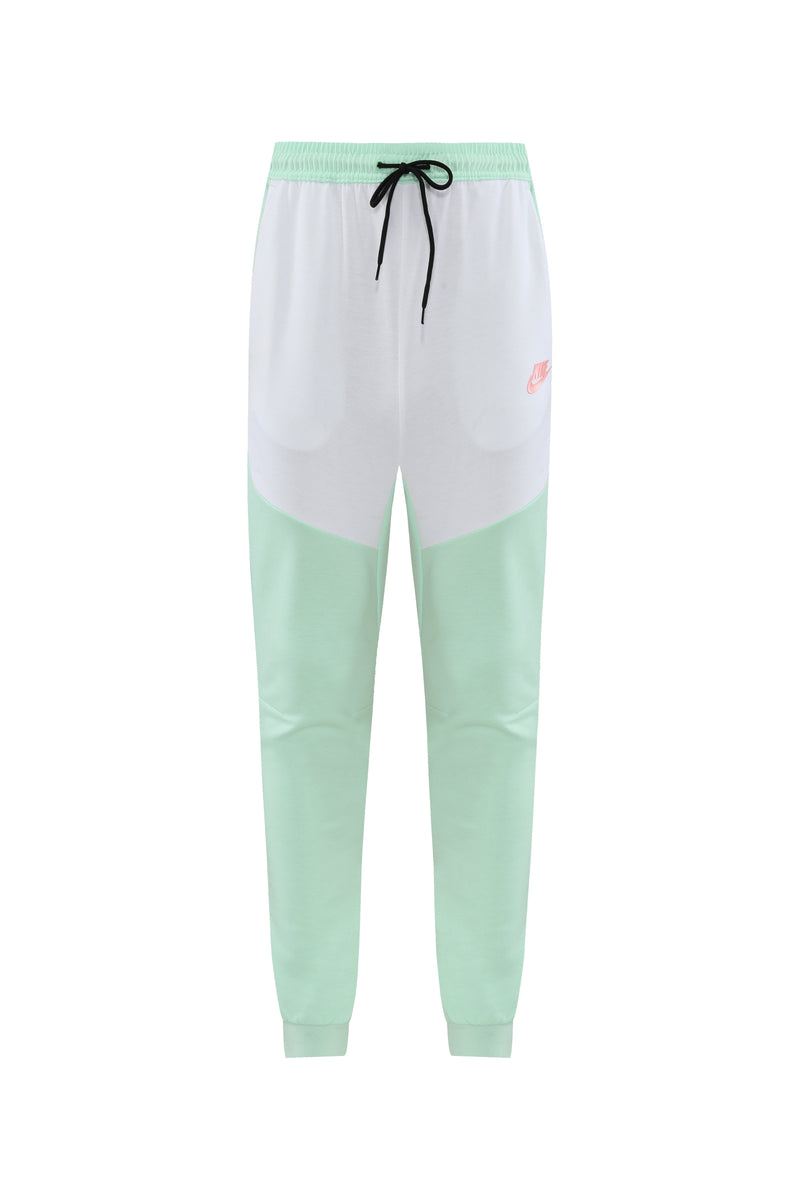 Kit Conjunto Nike Tech Fleece - Jaqueta e Calça- Verde/Branca