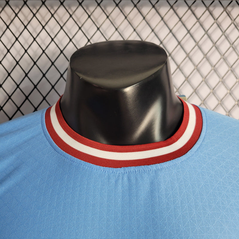 Camisa Manchester City Home 2022-23 - Puma Jogador Masculina - Azul