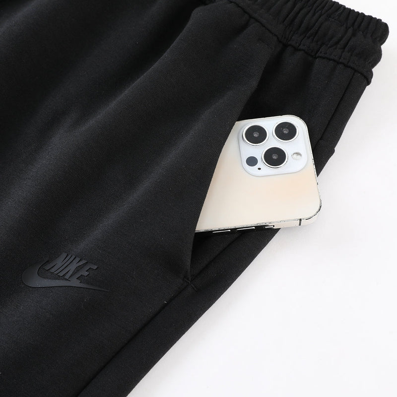 Kit Conjunto Nike Tech Fleece - Jaqueta e Calça- Preta