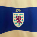Camisa Seleção Escócia Away 2002/03 - Fila Retrô Masculina - Amarela/Azul