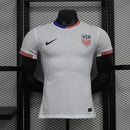 Camisa Seleção EUA Home 2024/25 - Nike Jogador Masculina - Branca/Vermelha