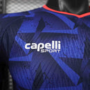 Camisa Seleção Cabo Verde Home 2026/27 -  Capelli Jogador Masculina - Azul/Vermelha