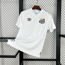 Camisa Pronta Entrega Santos Home 2025/26 - Umbro Torcedor Masculina - Branca/Preta