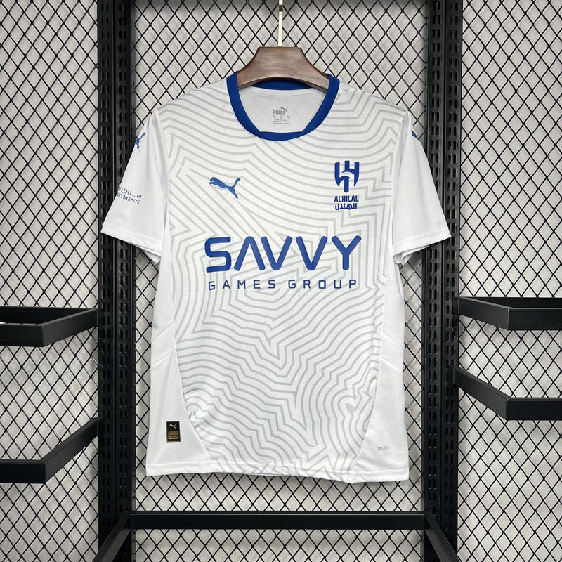 Camisa Al-Hilal Away 2024/25 - Puma Torcedor Masculina - Branca/Azul