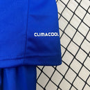 Conjunto Kit Infantil Chelsea Home 2012/13 - Adidas Retrô - Azul/Dourada