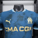 Camisa Olympique de Marseille Away 2024/25 - Puma Jogador Masculina - Azul/Preta