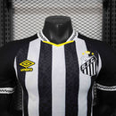 Camisa Santos Away 2025/26 - Umbro Jogador Masculina - Preta/Branca