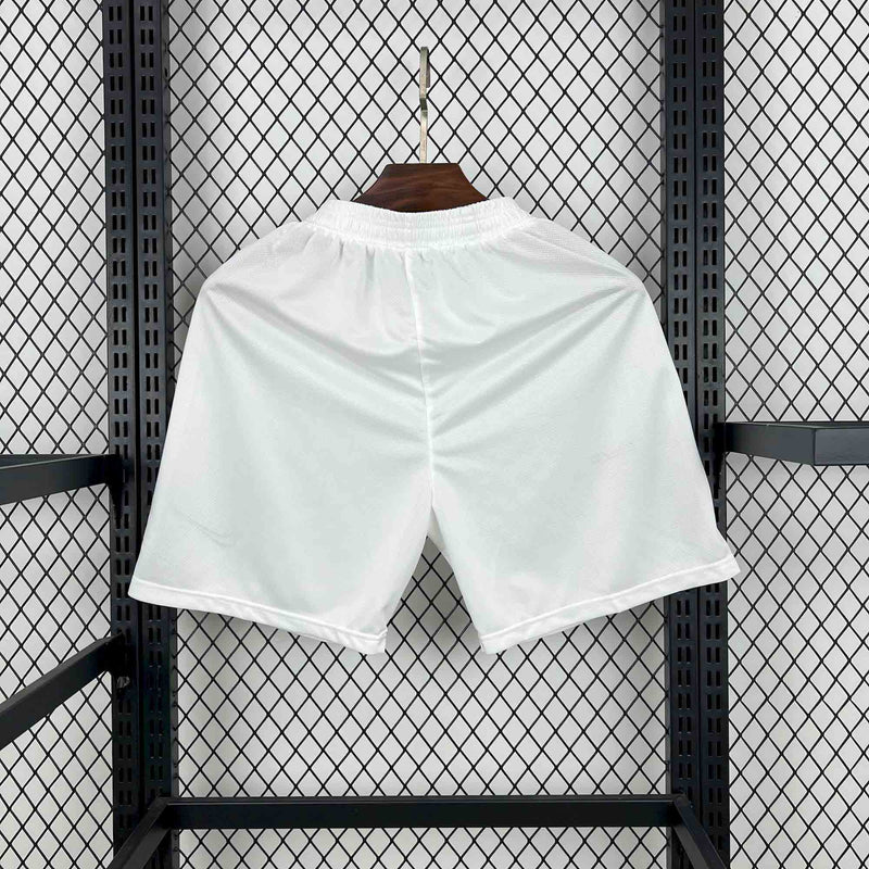 Shorts Santos Home 2011/12 - Nike Retrô Masculina - Branca/Preta
