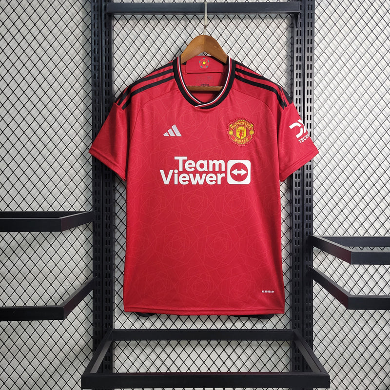 Camisa Manchester United Home 2023/24 - Adidas Torcedor Masculina - Vermelha