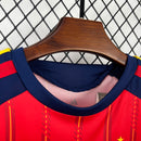 Conjunto Kit Infantil Seleção Espanha Home 2026/27 - Adidas Torcedor - Vermelha/Azul