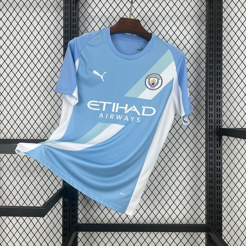 Camisa Manchester City Home 2025/26 - Puma Torcedor Masculina - Azul/Branca