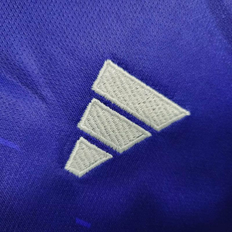 Camisa Manga Longa Seleção Argentina Away 2022/23 - Adidas Torcedor Masculina - Azul/Roxa