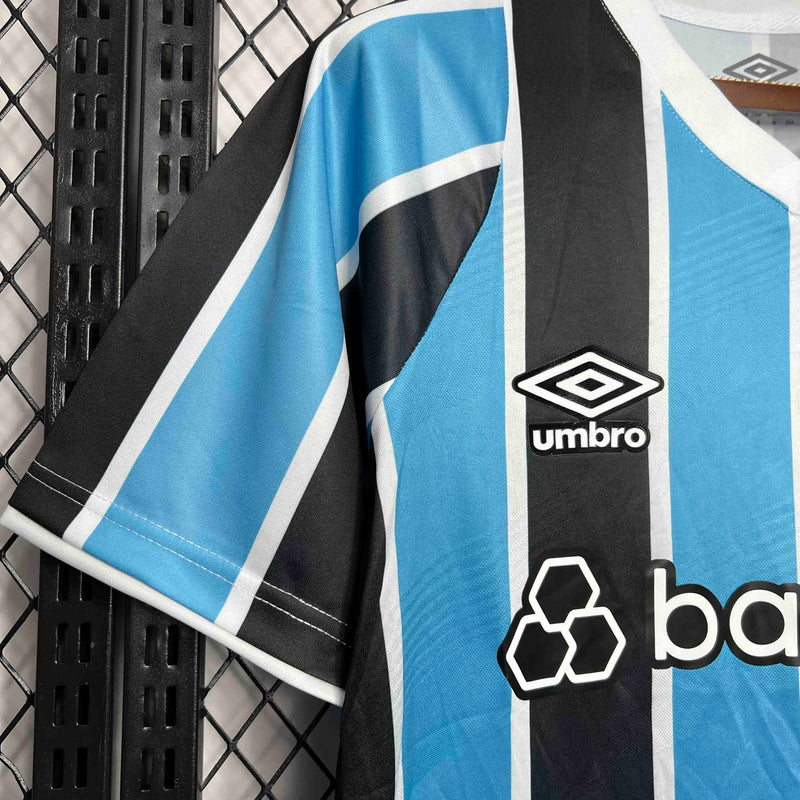 Camisa Grêmio Home 2024/25 - Umbro Torcedor Masculina - Azul/Preta