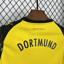 Conjunto Kit Infantil Borussia Dortmund Home 2025/26 - Puma Torcedor - Amarela/Preta