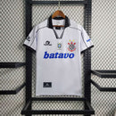 Camisa Corinthians Home 1999/00 - Topper Retrô Masculina - Branca/Preta