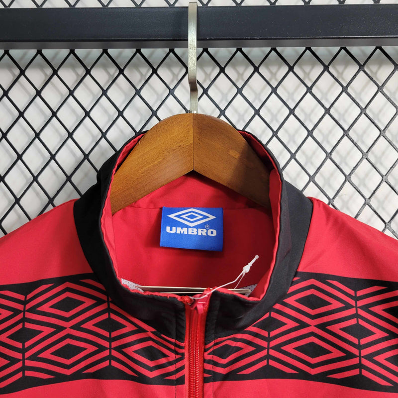 Jaqueta Corta Vento Flamengo Umbro - Vermelha/Preta