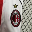 Conjunto Kit Infantil AC Milan Away 2006/07 - Adidas Retrô - Branca/Vermelha