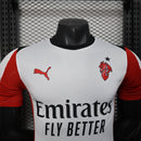 Camisa AC Milan Away 2025/26 - Puma Jogador Masculina - Branca/Vermelha