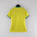 Camisa Seleção Brasil Home 2022 - Nike Torcedor Feminina - Amarela/Verde