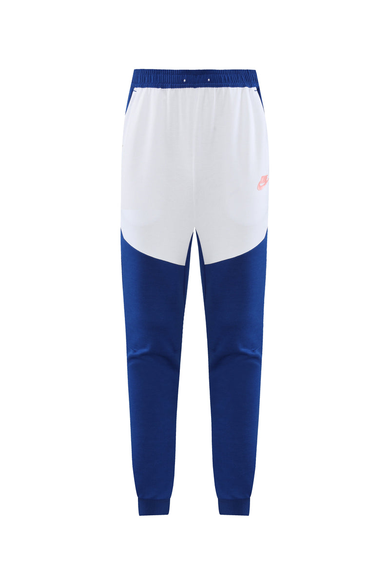 Kit Conjunto Nike Tech Fleece - Jaqueta e Calça- Azul/Branca
