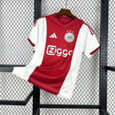 Camisa Pronta Entrega Ajax Home 2025/26 - Adidas Torcedor Masculina - Vermelha/Branca