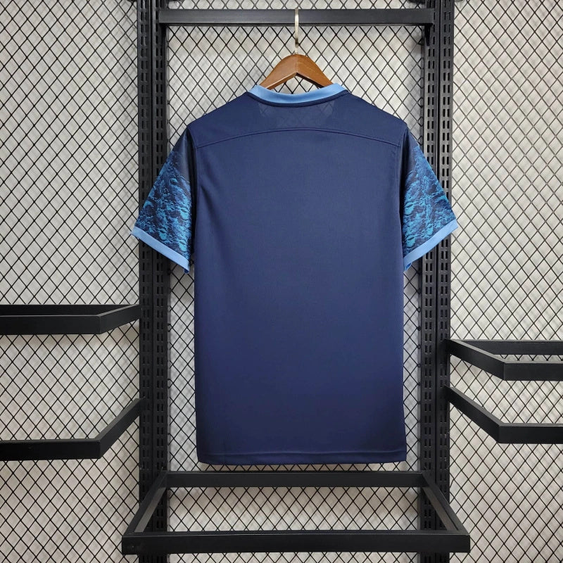 Camisa Manchester City Away 2015/16 - Umbro Retrô Masculina - Azul
