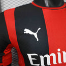 Camisa AC Milan Home 2026/27 - Puma Jogador Masculina - Preta/Vermelha
