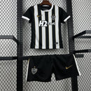 Conjunto Kit Infantil Atlético Mineiro Home 2026/27 - Nike Torcedor - Preta/Branca
