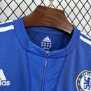 Camisa Manga Longa Chelsea Home 2009/10 - Adidas Retrô Masculina - Azul/Branca
