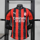 Camisa AC Milan Home 2025/26 - Puma Jogador Masculina - Preta/Vermelha