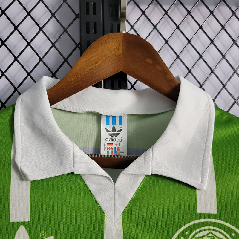 Camisa Palmeiras Home 1992/93 - Adidas Retrô Masculina - Verde/Branca