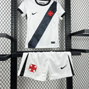 Conjunto Kit Infantil Vasco da Gama Away 2026/27 - Nike Torcedor - Branca/Preta