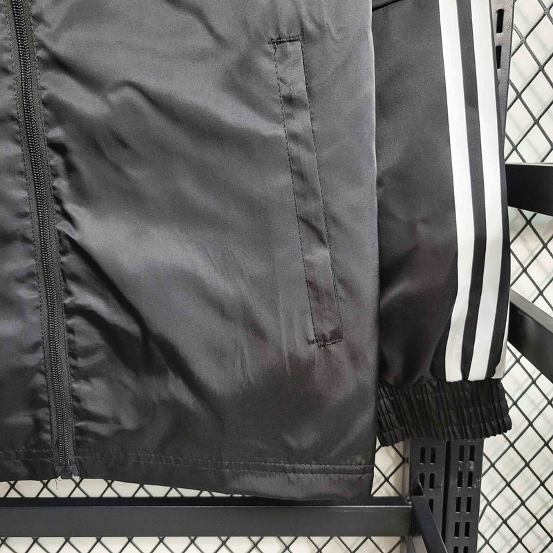 Jaqueta Corta Vento Adidas - Preta/Branca