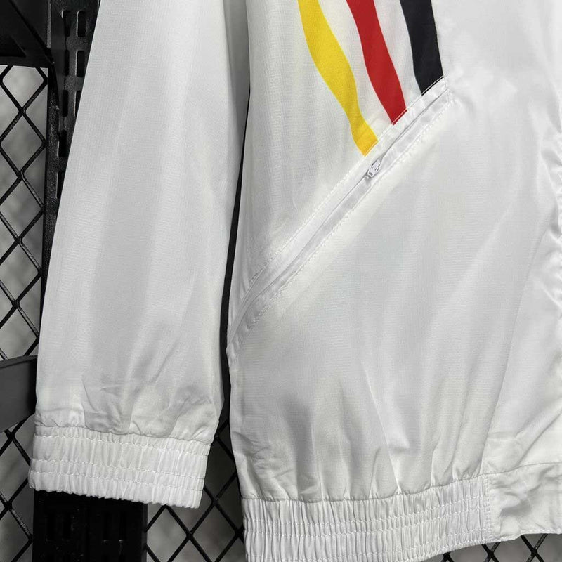 Jaqueta Corta Vento Seleção Alemanha Adidas - Branca/Preta