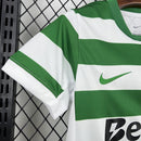 Conjunto Kit Infantil Sporting Home 2025/26 - Nike Torcedor - Branca/Verde