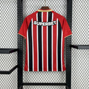 Camisa Pronta Entrega São Paulo Away 2025/26 - New Balace Torcedor Masculina - Vermelha/Preta