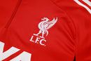 Conjunto de Treino Half Ziper Liverpool 2025/26 - Adidas Jaqueta + Calça - Vermelha/Preta
