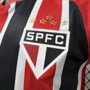 Camisa São Paulo Away 2025/26 - New Balance Jogador Masculina - Preta/Vermelha