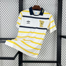 Camisa Seleção Escócia Away 1988\91 - Umbro Retrô Masculina - Branca/Amarela