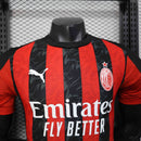 Camisa AC Milan Home 2025/26 - Puma Jogador Masculina - Preta/Vermelha