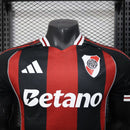 Camisa River Plate Away 2025/26 - Adidas Jogador Masculina - Preta/Vermelha