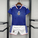 Conjunto Kit Infantil Seleção Japão Home 2026/27 - Adidas Torcedor - Azul/Branca