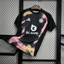 Camisa Leicester City Away 2024/25 - Adidas Torcedor Masculina - Preta/Rosa