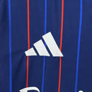 Camisa Pronta Entrega Lyon Away 2025/26 - Adidas Torcedor Masculina - Azul/Vermelha