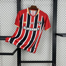 Camisa Pronta Entrega São Paulo Away 2025/26 - New Balace Torcedor Masculina - Vermelha/Preta
