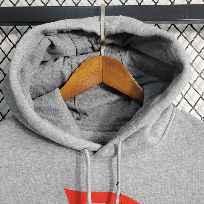 Moletom Flamengo Nike - Cinza/Vermelha